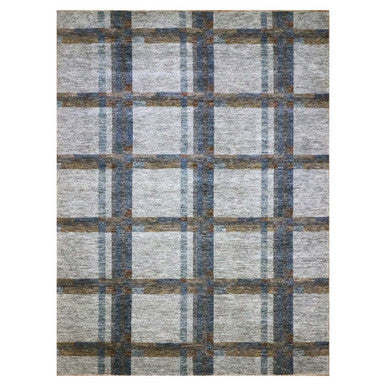Modern and Contemporary Wool Hand Knotted Rug Ivory 9.0x12.1 -O076153