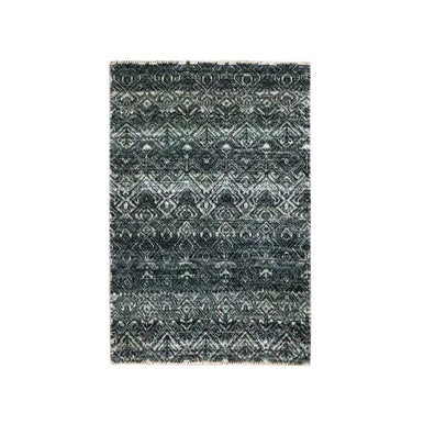 Modern and Contemporary Wool Hand Knotted Rug Grey 2.0x3.0 -O076157