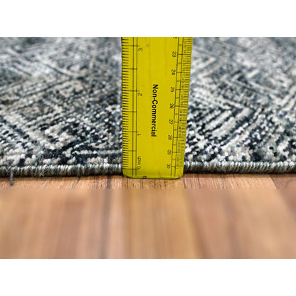 Modern and Contemporary Wool Hand Knotted Rug Grey 2.0x3.0 -O076157