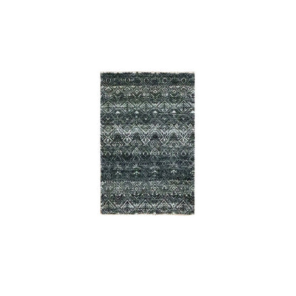 Modern and Contemporary Wool Hand Knotted Rug Grey 2.0x2.11 -O076158