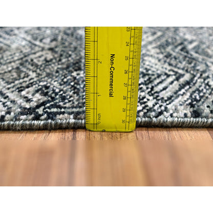 Modern and Contemporary Wool Hand Knotted Rug Grey 2.0x2.11 -O076158