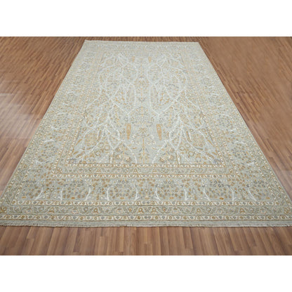 Fine Oriental Wool Hand Knotted Rug Grey 9.2x12.0 -O076160