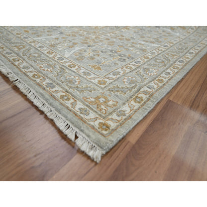 Fine Oriental Wool Hand Knotted Rug Grey 9.2x12.0 -O076160