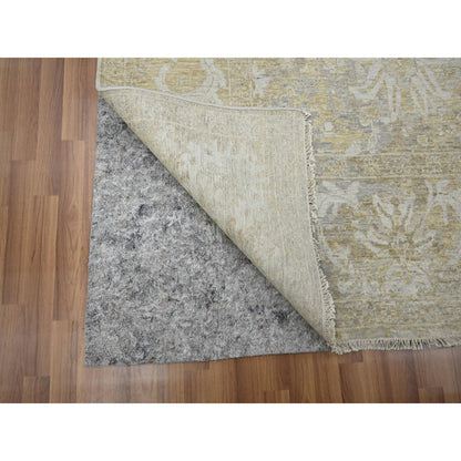 Oushak And Peshawar Wool Hand Knotted Rug Beige 9.1x12.2 -O076168