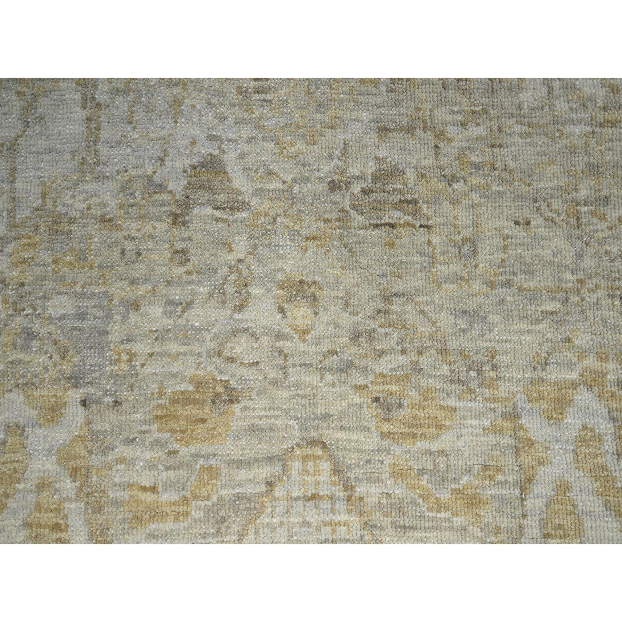 Ivory 9'1" x 12'2" Oushak And Peshawar Hand knotted Wool Rug - Sku: O076168