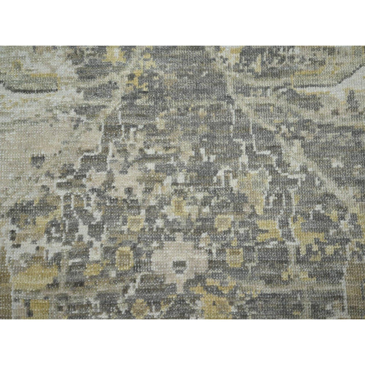 Gray 9'2" x 12'5" Oushak And Peshawar Hand knotted Wool Rug - Sku: O076169