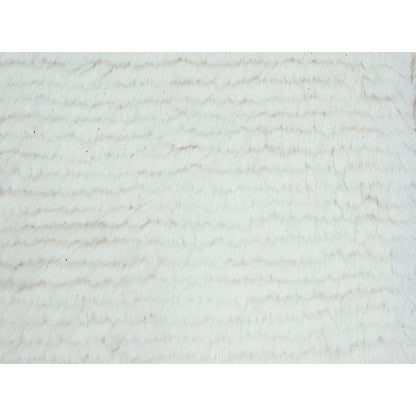 Tribal & Geometric Wool Hand Knotted Rug Ivory 10.1x14.0 -O076211