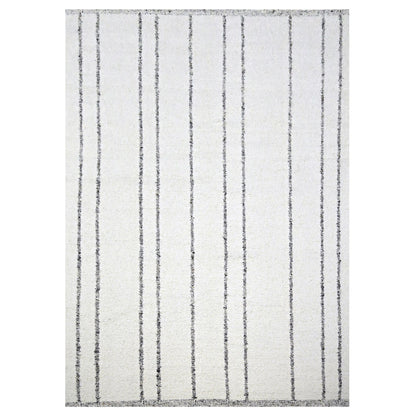 Modern and Contemporary Wool Hand Knotted Rug Ivory 10.0x14.0 -O076212
