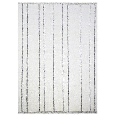 Modern and Contemporary Wool Hand Knotted Rug Ivory 10.0x14.0 -O076212