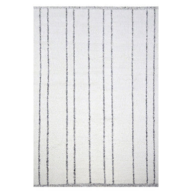 Modern and Contemporary Wool Hand Knotted Rug Ivory 9.3x12.1 -O076220