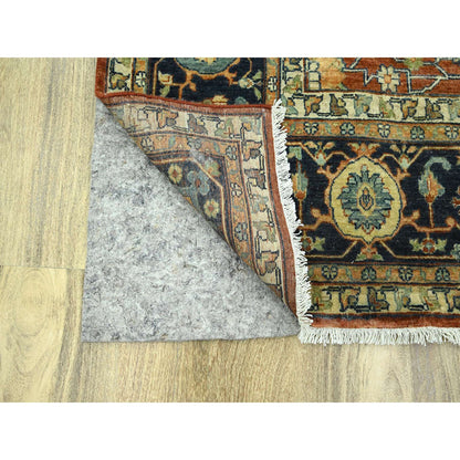 Heriz Wool Hand Knotted Rug Red 10.0x13.10 -O076226
