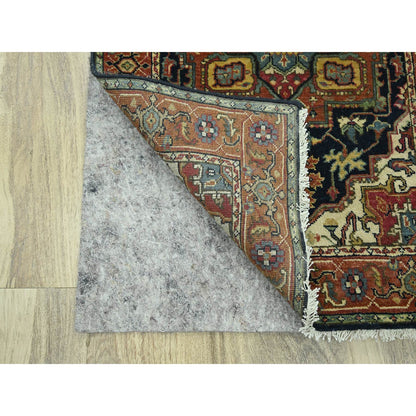 Heriz Wool Hand Knotted Rug Blue 2.8x21.8 -O076232