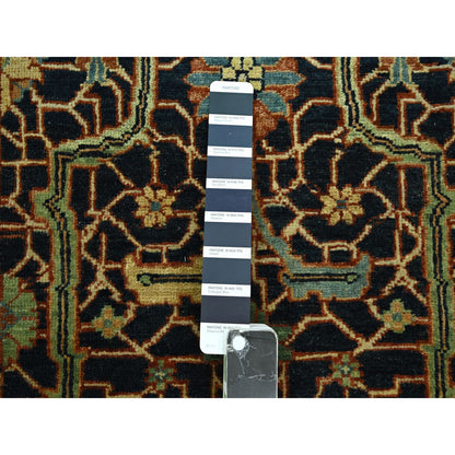 Heriz Wool Hand Knotted Rug Blue 2.6x18.0 -O076233