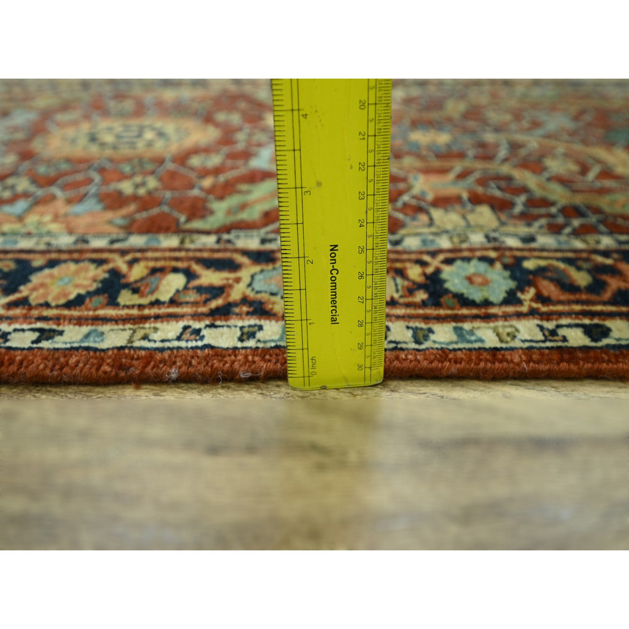 Red 2'6" x 12'0" Heriz Hand knotted Wool Rug - Sku: O076234