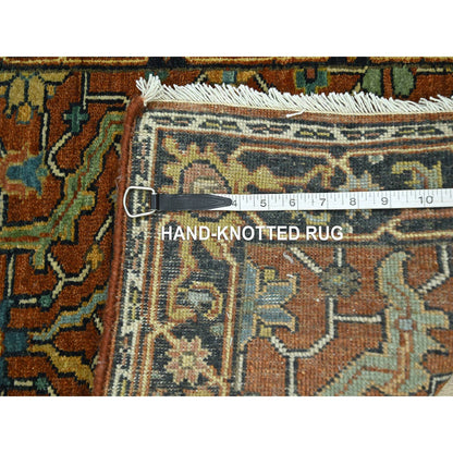 Heriz Wool Hand Knotted Rug Red 2.0x3.0 -O076240