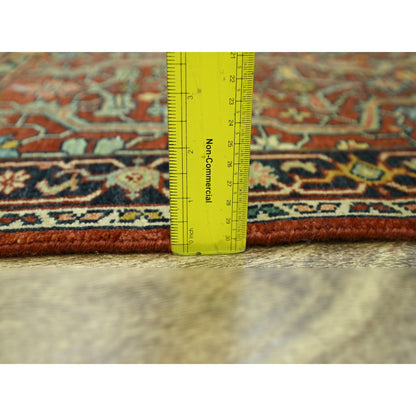 Heriz Wool Hand Knotted Rug Red 2.0x3.0 -O076242