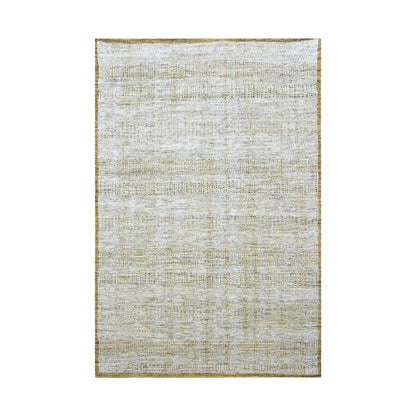 Modern and Contemporary Wool Hand Knotted Rug Yellow 6.1x9.1 -O076244
