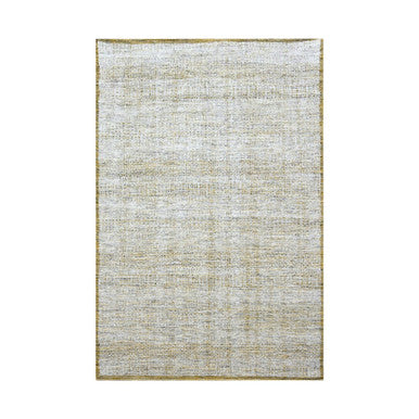 Modern and Contemporary Wool Hand Knotted Rug Yellow 6.1x9.1 -O076244