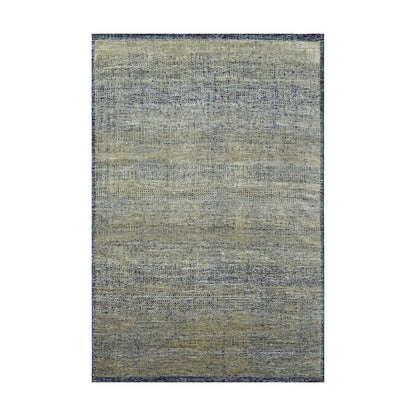 Modern and Contemporary Wool Hand Knotted Rug Brown 6.0x9.2 -O076246