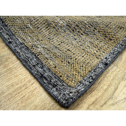 Modern and Contemporary Wool Hand Knotted Rug Brown 6.0x9.2 -O076246