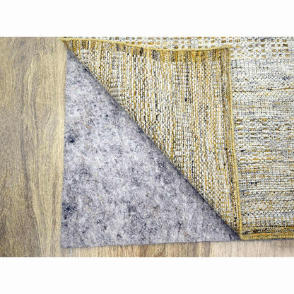 Modern and Contemporary Wool Hand Knotted Rug Yellow 2.7x8.2 -O076249