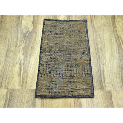 Modern and Contemporary Wool Hand Knotted Rug Brown 2.0x3.0 -O076261