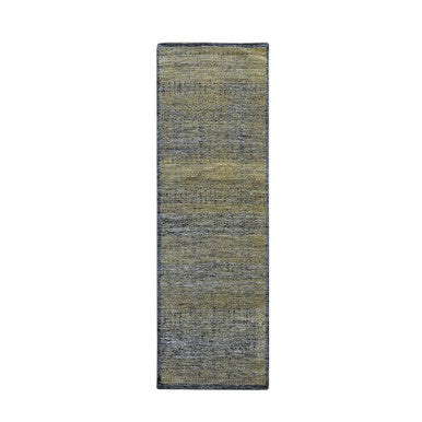 Modern and Contemporary Wool Hand Knotted Rug Brown 2.6x8.0 -O076264