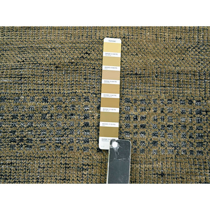 Modern and Contemporary Wool Hand Knotted Rug Brown 2.6x8.0 -O076264