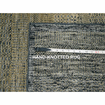 Modern and Contemporary Wool Hand Knotted Rug Brown 2.6x8.0 -O076264