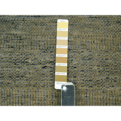 Modern and Contemporary Wool Hand Knotted Rug Brown 2.6x8.0 -O076267