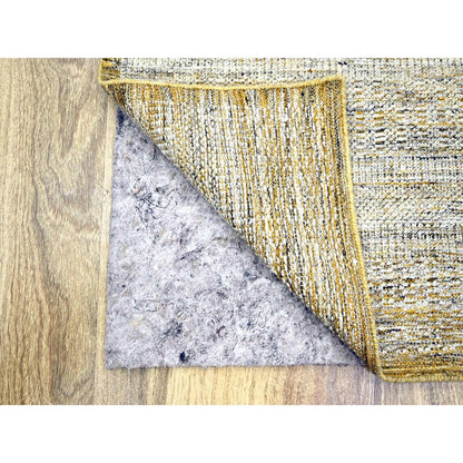 Modern and Contemporary Wool Hand Knotted Rug Yellow 2.8x6.0 -O076274
