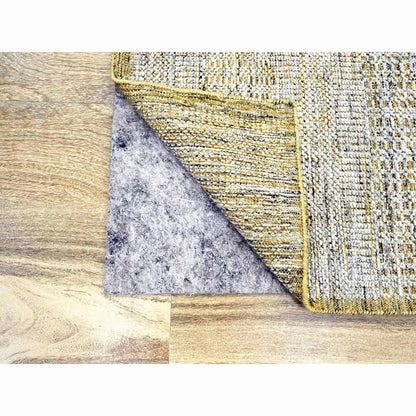 Modern and Contemporary Wool Hand Knotted Rug Yellow 2.8x8.2 -O076275