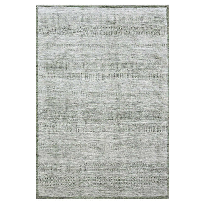 Modern and Contemporary Wool Hand Knotted Rug Green 9.9x13.10 -O076277