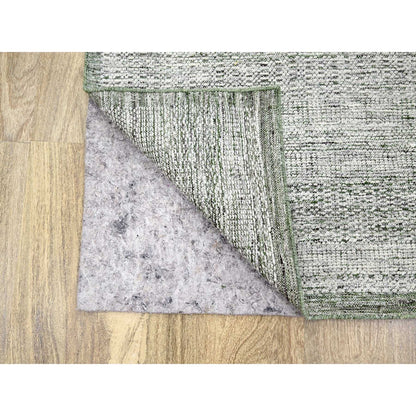 Modern and Contemporary Wool Hand Knotted Rug Green 9.9x13.10 -O076277