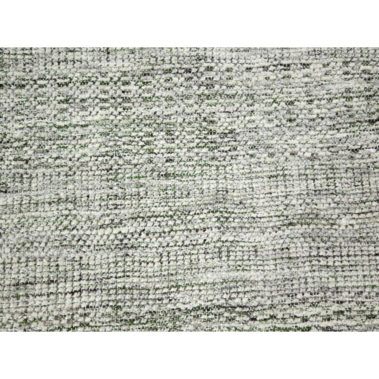 Green 9'9" x 13'10" Modern and Contemporary Hand knotted Wool Rug - Sku: O076277