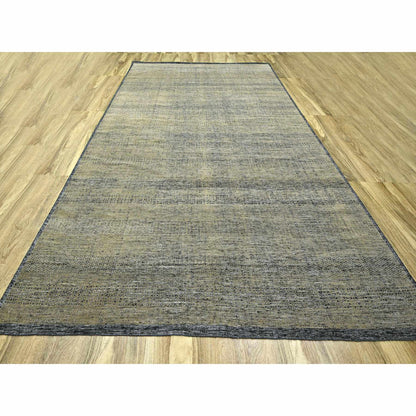 Modern and Contemporary Wool Hand Knotted Rug Brown 10.0x14.0 -O076283