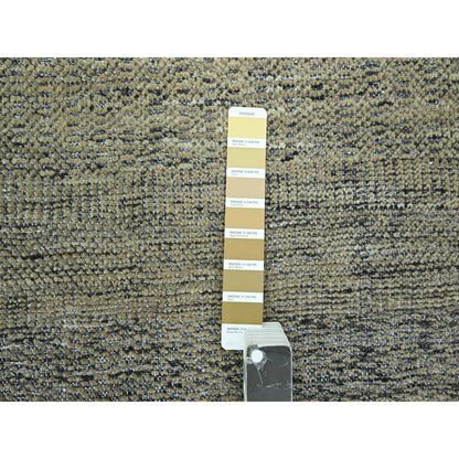 Modern and Contemporary Wool Hand Knotted Rug Brown 10.0x14.0 -O076283