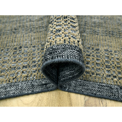 Modern and Contemporary Wool Hand Knotted Rug Brown 10.0x10.0 -O076289