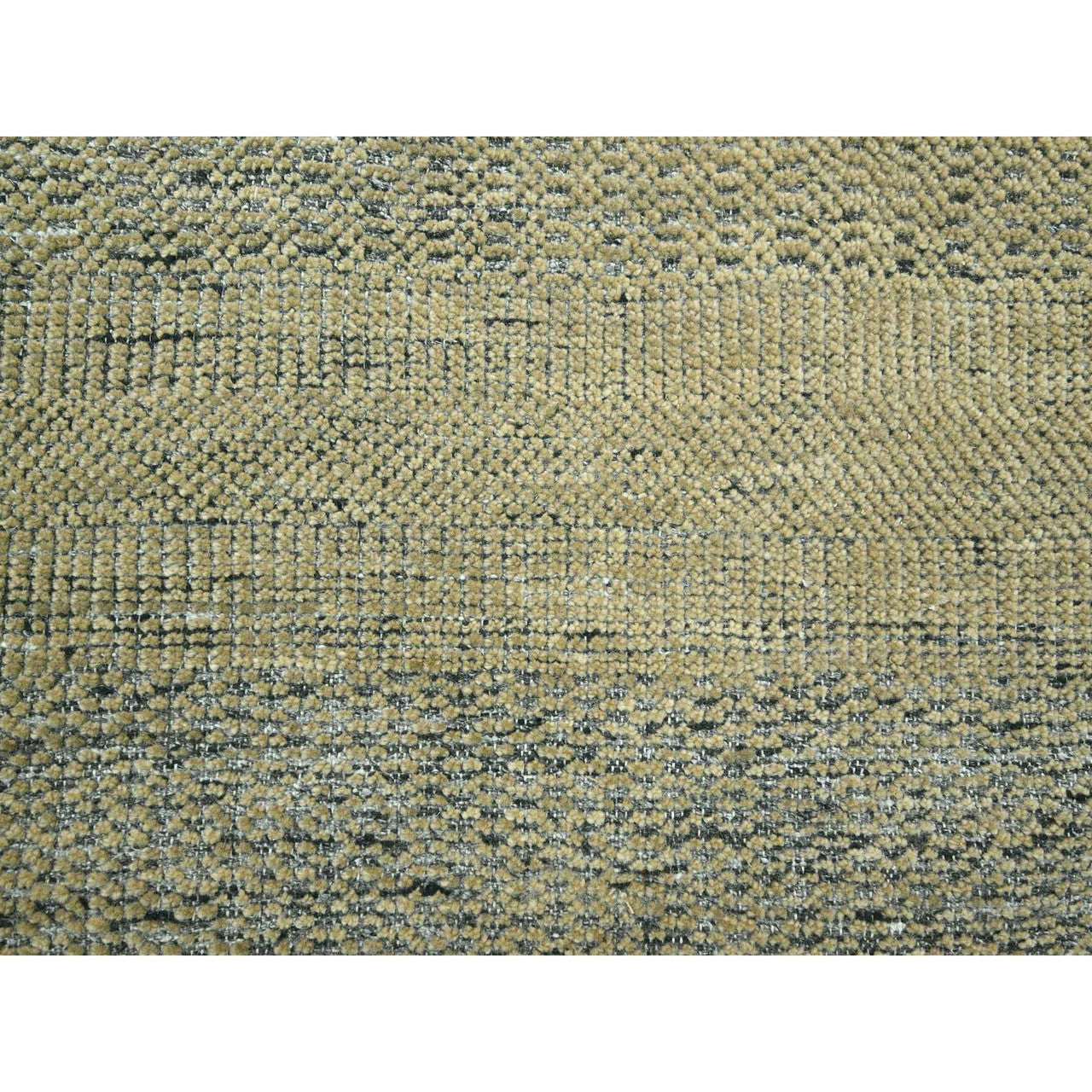 Brown 10'0" x 10'0" Modern and Contemporary Hand knotted Wool Rug - Sku: O076289