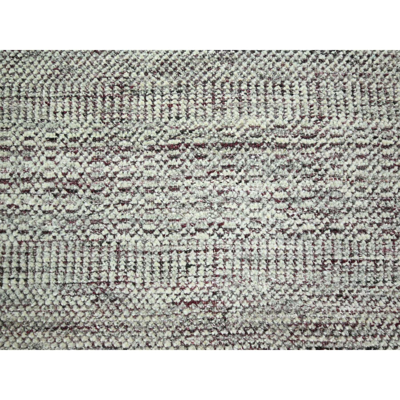 Red 6'0" x 9'0" Modern and Contemporary Hand knotted Wool Rug - Sku: O076293