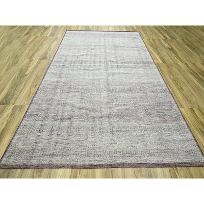 Modern and Contemporary Wool Hand Knotted Rug Red 8.9x12.1 -O076296