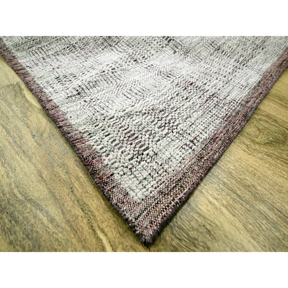 Modern and Contemporary Wool Hand Knotted Rug Red 8.9x12.1 -O076296