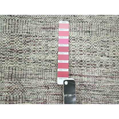 Modern and Contemporary Wool Hand Knotted Rug Red 8.9x12.1 -O076296