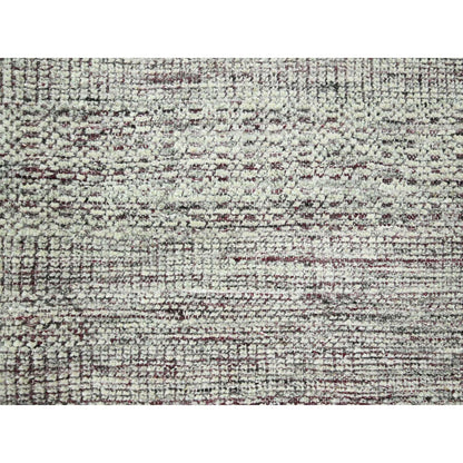 Modern and Contemporary Wool Hand Knotted Rug Red 8.9x12.1 -O076296