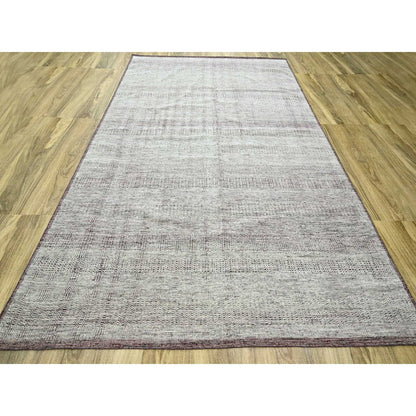 Modern and Contemporary Wool Hand Knotted Rug Red 9.0x12.0 -O076297