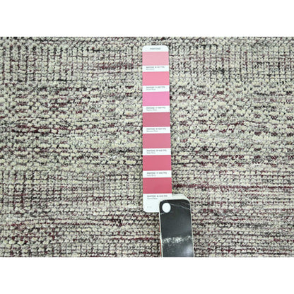 Modern and Contemporary Wool Hand Knotted Rug Red 9.0x12.0 -O076297