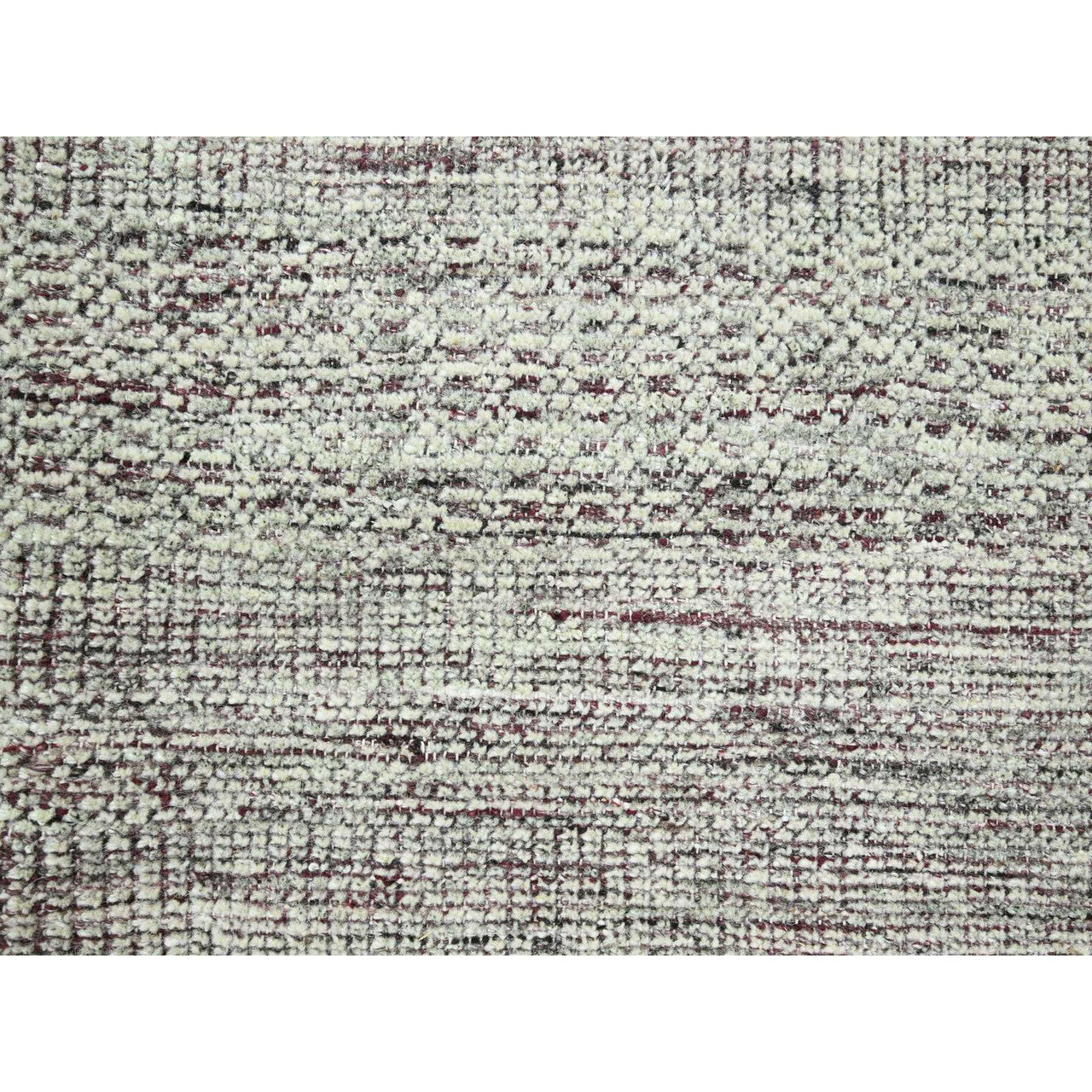Red 9'0" x 12'0" Modern and Contemporary Hand knotted Wool Rug - Sku: O076297