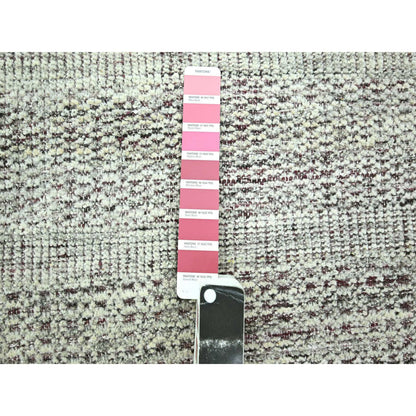 Modern and Contemporary Wool Hand Knotted Rug Red 7.11x10.0 -O076299