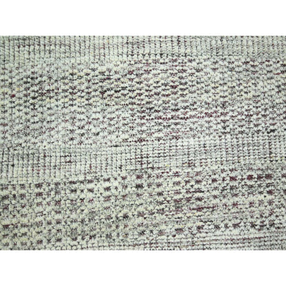 Modern and Contemporary Wool Hand Knotted Rug Red 7.11x10.0 -O076299