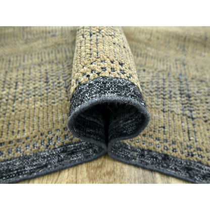 Modern and Contemporary Wool Hand Knotted Rug Brown 6.0x9.3 -O076302